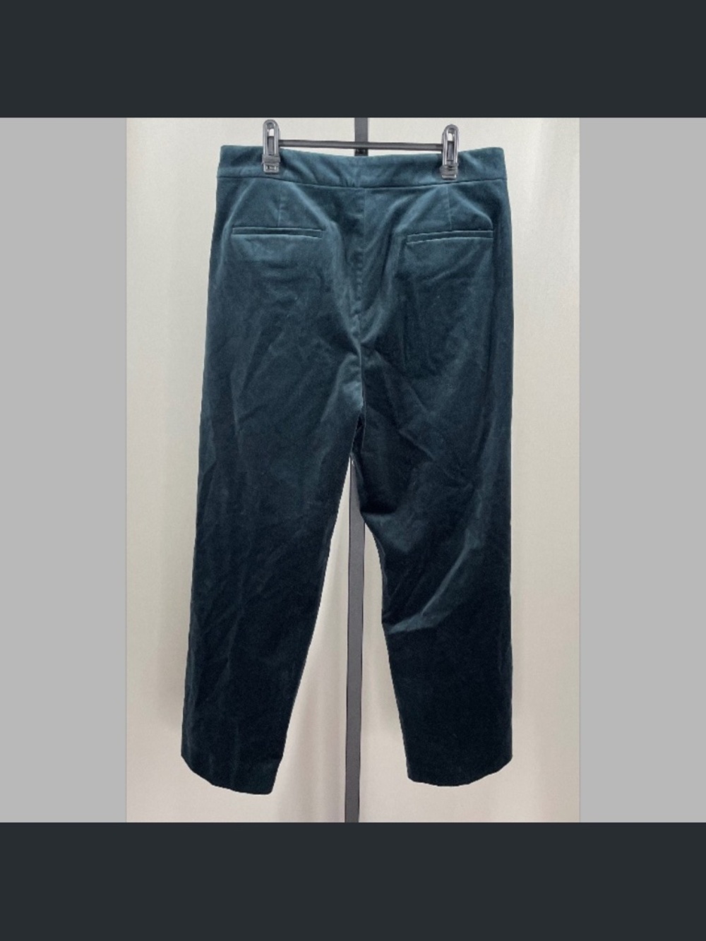 NEW J Crew Pants Womens 14 black velvet Kate straight leg preppy classic - Picture 9 of 11